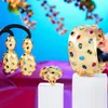 KellyBola – ensemble de boucles d'oreilles et collier de luxe, Vintage, cylindre doré, bracelet, bague, bijoux pour femmes, mariage, fête Superstar