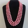 Chains Charming 10 Mm Pink Bead Necklace 18/36/50Inch