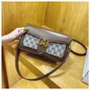 2023 Purses Clearance Outlet Online Sale new style printed one-shoulder hand high-grade texture diagonal cross square small design women's bag