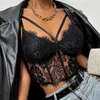 Tanques femininos Camis Tube top ole adulto cor sólida renda oca oco com mangas sem mangas spaghetti strap tops Summer 230209