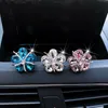 Decorations Outlet Alloy Color Diamond Starfish Crystal Flower Aromatherapy Car Perfume Clip Air Freshener Auto Interior Acces 0209