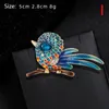 New Women Fashion Rhinestone Enamel Bird Brooch Cute Flying Animal Brooch Scarf Buckle Dress Coat Lapel Pins Gift