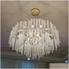 Kronleuchter Luxus Wohnzimmer Dekoration Kristall Kronleuchter Moderne Hängende Lichter Für Schlafzimmer Cristal Lampen Drop Lieferung Beleuchtung Dhxdc