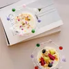 Bowls INS Style Creative Crown Dessert Salad Bowl Household High Temperature Resistant Lead-free Glass Soup Tableware Cute Plate