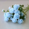 Decorative Flowers 1pc Artificial Rose Silk Long Stem Housewarming Garden Table Wedding DIY Party Bridal Bouquet Decoration