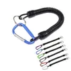 Keychains 1 Piece Anti-lost Lanyard Elastic Tactical Safety Spring Lanyards Sling Military For Key Ring Chain Hunting Gun Rope