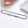 Link Chain 2mm 15-17cm Cluster CZ Link Chain Tennis Bracelets For Women Girls Friend Jewelry Thin Brass White Gold Colour Pulsera Bracciali G230208