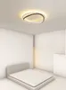 Ceiling Lights Bed led ceiling simple modern atmosphere Nordic ins style living study round master bedroom lamp 0209