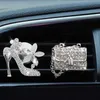 Interior Decorations Bling Air Freshener Purse High Heel Auto Outlet Perfume Clip Scent Diffuser Elegant Cute Car Accessories for Girls 0209