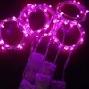 Stringa luminosa a LED Filo di rame Lucine stellate Luci a batteria per camera da letto Feste di Natale Decorazione centrotavola per matrimoni (5 m/16 piedi bianco caldo) oemled