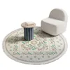 Carpets European Style Round Woved Carpet And Rug For Living Room Tassel Study Bedroom Computer Chair Cushion Modern Decor Mat