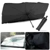 2022 Summer Car Foldbar Front Windshield Sunshades Interior Sun Shade Parasol Cover för framfönster UV -skydd Solvisor