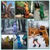 Themakostuum t-rex dinosaurus opblaasbaar kostuum purim Halloween Party Cosplay Fancy Suits Mascot Cartoon anime jurk voor volwassen kinderen 230209