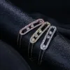 Link Chain Rakol Fashion Armband för kvinnor 2022 Luxury Zircon Crystal Chain Link Armband Simple Korea Cubic Zirconia Party Jewelry Gift G230208