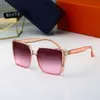 Designer zonnebril voor herenvrouw Optioneel unisex brillen roze zonnebril zwart frame 7 kleurenmerk bril gepolariseerd UV400 met doos