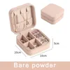 Jewelry Pouches Portable Box Organizer Display Travel Case Boxes Leather Storage Zipper Jewelers