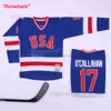 1980 TEAM USA US Miracle On Ice Hockey Camisa Olímpica 21 Eruzione 30 Craic 17 O'callahan