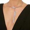 Stonefans luxe Zircon fleur ouvert collier ras du cou clavicule bijoux mariage gland chaîne strass collier colliers pour femmes