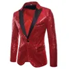 Mens Suits Blazers European och American Performance Dresses Gold Sequin Korean Nightclub Host Emcee Jacket Size Blazer 230209