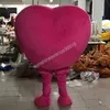 Düğün Pembe Kalp Maskot Kostüm En İyi Karikatür Anime Tema Karakter Karnaval Unisex Yetişkinler Noel Doğum Günü Partisi Açık Mekan Kıyafet Takım