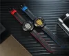 Montres-bracelets Forsining Moto Design Transparent Véritable Rouge Ceinture Noire Étanche Squelette Hommes Montres Automatiques Top Horloge