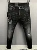 Men's Jeans Denim Cool Guy Designer Jeans Embroidery Pants Fashion Holes Trouser Italy Size 44-52 D2 DSQ ICON GG 8879