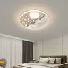 Ceiling Lights Modern led lights Bedroom Chandeliers Lamp Living Room lustre Child room Moon Stars lamps Indoor lighting round ceiling light 0209