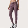 Ll kvinnor yoga nionde push fiess leggings mjuk hög midja höftlyft elastiska avslappnade jogging byxor 7 färger