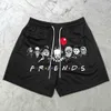 Herrshorts Screan Ghost Y2K Gym Shorts 3D Print basket Shorts Snabbt torr simning andningsstråden utomhussportshorts T230209