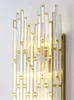 Wall Lamps El Led Fixture Living Room Large Crystal Light Foyer Tall Classical Shade Lamp Gold Indoor Sconce