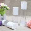 Storage Bottles 15ml 30ml 50ml Airless Pump Lotion Bottle Plastic With Pressed F450