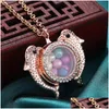 Lockets High Quality Diy Color Diamond Lovers Dolphin Can Open Magnet Pendant Phase Box Pearl Necklace Gift Drop Delivery 202 Dhsng