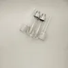 보관 병 빈 6.5ml 립글로스 튜브/병 둥근 화이트 메이크업 컨테이너 커스텀 로고 립 유약 광택 튜브 투명한 지팡이 100pcs