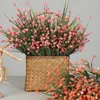 Fleurs décoratives Faux Petites Têtes Fleur Artificielle Décoration Simulation Bouquet De Lavande Pour Bureau À Domicile DIY Mariage Jardin Décor