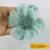 Decorative Flowers 10pcs Flower Fabrics Applique Embroidery Sewing On Patches For Wedding/Evening Dress Clothing Scrapbooking Hair Clips