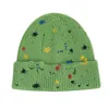 Wholesale Winter Knitted Sublimated Hooded Hat Blank All Over Printed Hooded Hat DF041