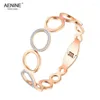 Bracciale rigido in acciaio inossidabile varie dimensioni cerchi strass polsino braccialetti bracciali amanti gioielli regalo di San Valentino AB18063Bangle Lars22