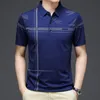 Men's TShirts BROWON Korean Fashion T Shirts Summer Thin Breath Short Sleeve Tshirt Business Casual TurnDown Antiwrinkle Tshirts 230209