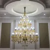 Ljuskronor duplex Crystal European Clubhouse Villa Creative Clndle Lamp trappa Chandelier Lighting for Living Room