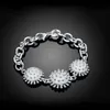 Charm Bracelets 925 Sterling Silver Fireworks Coral Pendant Bracelet For Woman Wedding Engagement Fashion Party Jewelry