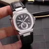 Classic Man Watch Automatyczny ruch biznesowy zegarki ze zegarki ze stali nierog nierdzewne zegarki skórzane pasek 009-2241g