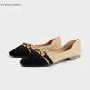 2023 Pointy Women's Casual Thicked Latex Pad Soft Sole Single Single Shoe Women's Shoes