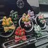 Interieurdecoraties auto parfum aromatherapie roze tulpen auto airconditioning outlet decoraties steen geschenk licht geur 0209