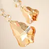 Chandelier Crystal Wholesale Preço (anéis grátis) 50pcs 63mm Nice Champagne Glass Diy pendure peças suncatcher prisms