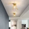 Lights Hallway Lamps Luxury Gold Light E27 Crown Surface Mount Ceiling Lamp for Balcony Corridor Aisle Passage Kitchen Island 0209