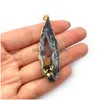 Charms Irregar Shape Crystal Pendant Natural Semiprecious Stone For Diy Necklace Jewelry Making Woman Accessories Wholesalec Dhh18