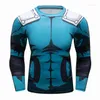 Camisetas para hombre Cody Lundin Diseño novedoso Cool 3D Print Hombres Camisa larga Primavera Otoño Transpirable Sport Rash Guard Boxeo Jujitsu Ropa