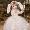 Dolls 30cm 1/6 BJD Doll Little Girl Dress 21 Dollable Doint Combor Doll Princess Makeup Makeup Doll Fashy Diy Gift Girl 230209