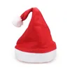 Christmas Decorations 3pcs Adult Unisex Xmas Red Cap Santa Novelty Hat For Decoration Non Woven Fabric Hats Party Props