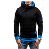 Hommes Hoodies Printemps Automne Homme Mode Survêtement Sweat À Capuche Hommes But Tour À Capuche Oblique Fermeture Éclair Solide Couleur